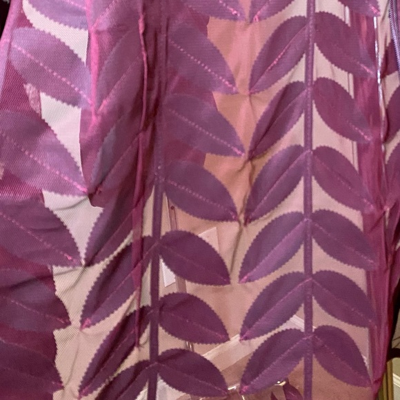 Stylish sheer, burgundy jacket - Picture 4 of 6